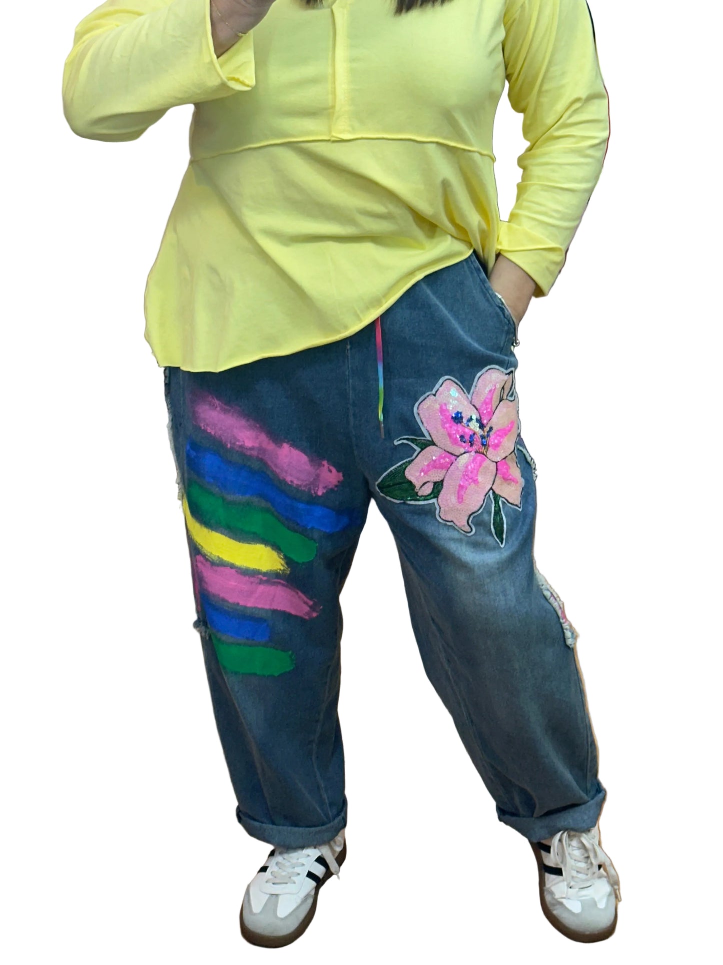 Pantalón Tejano Flúor