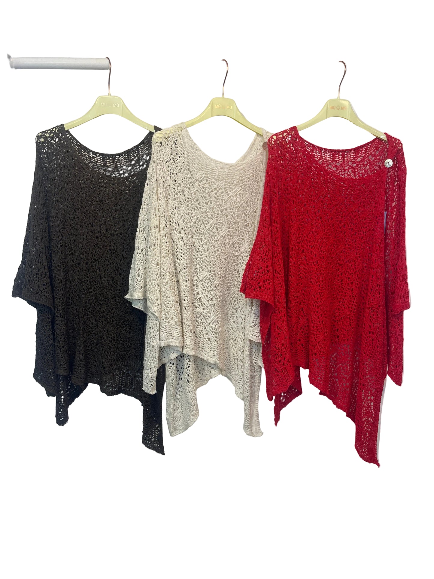 Poncho Crochet+ Colores
