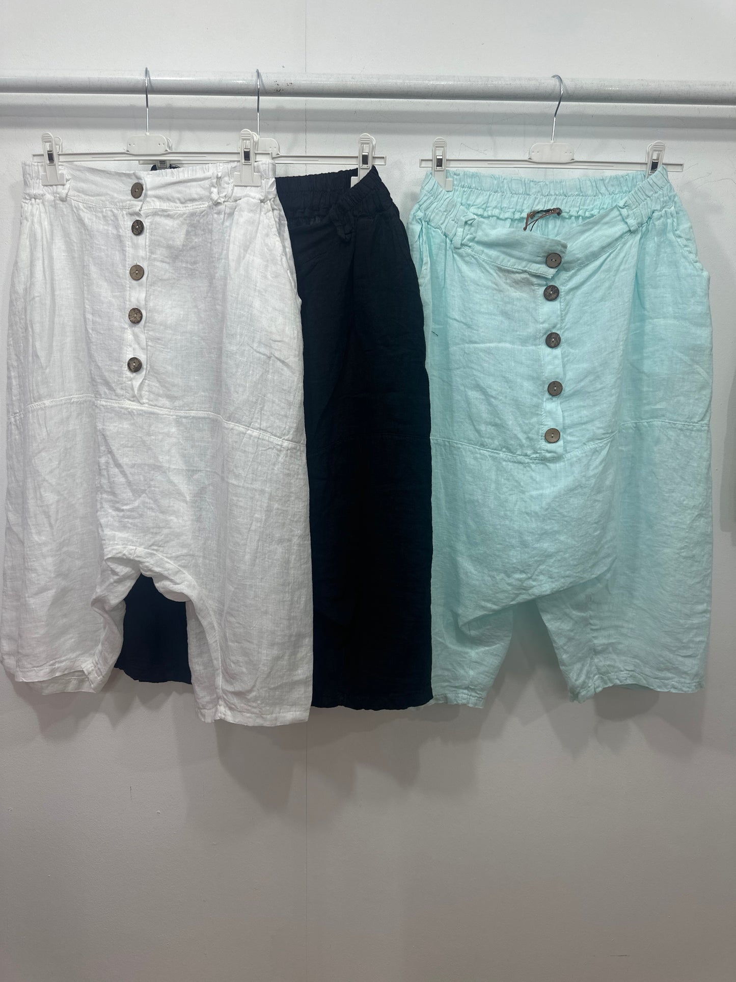 Pantalón Baggy De Lino+Colores