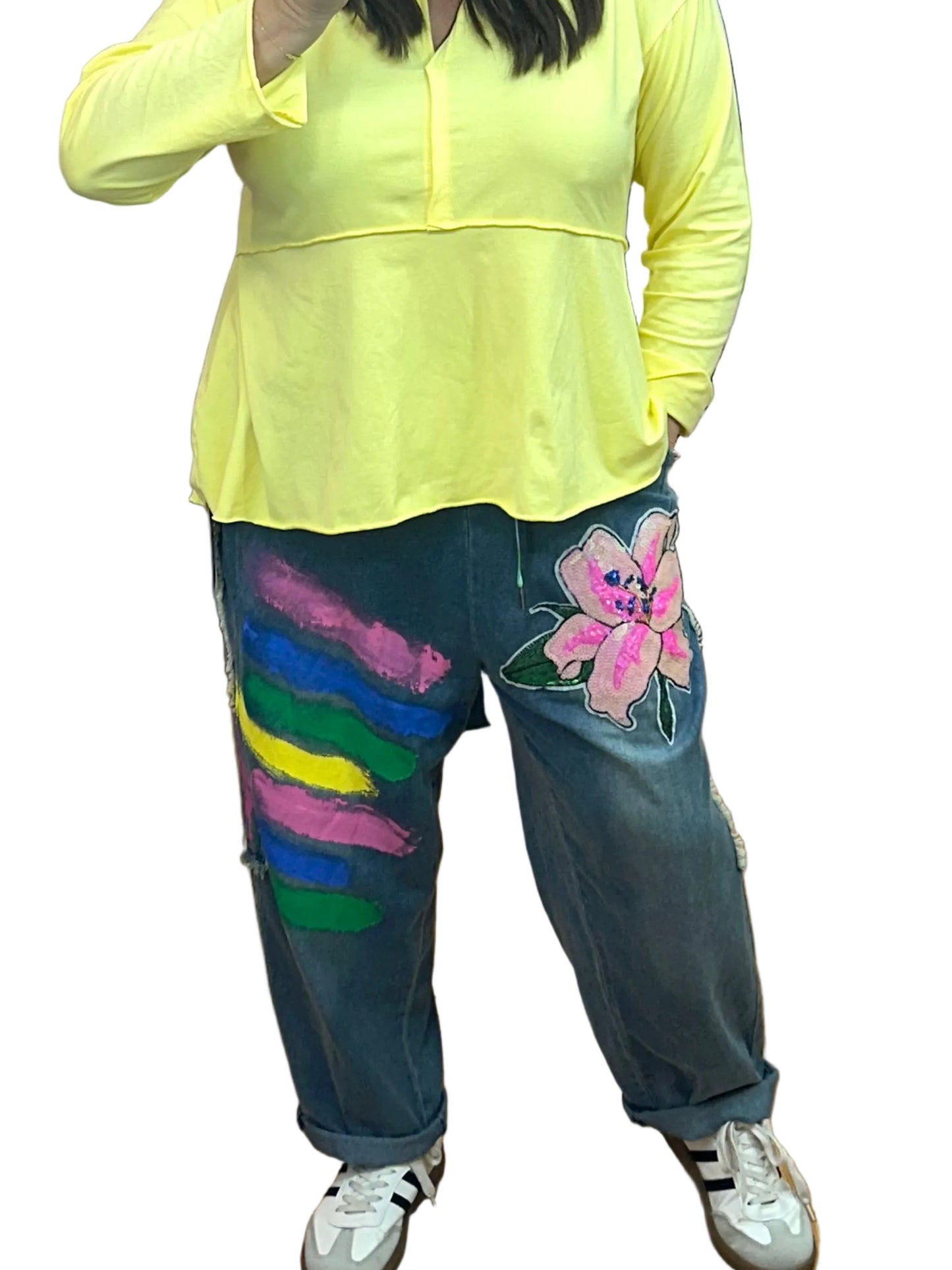 Pantalón Tejano Flúor