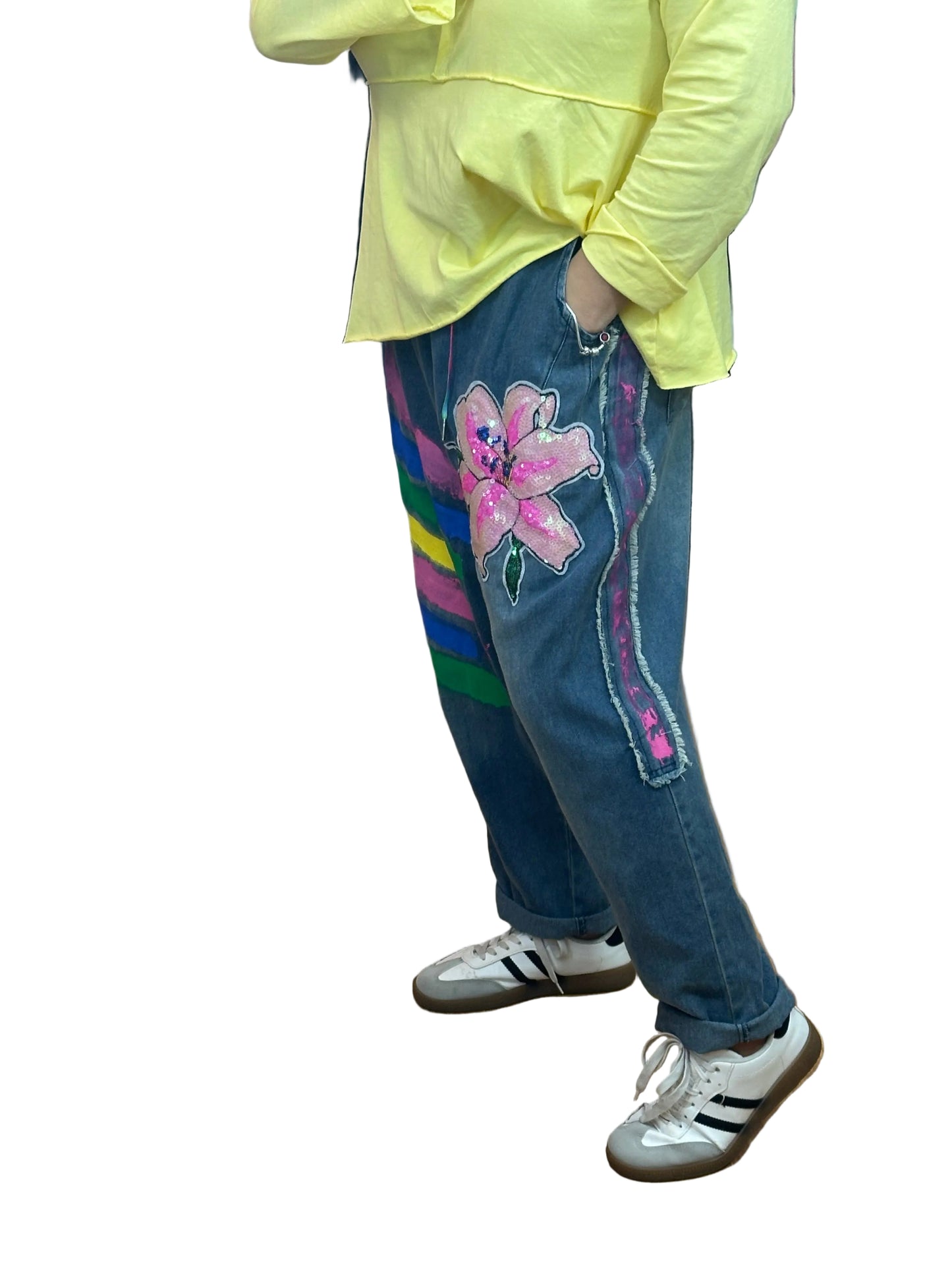 Pantalón Tejano Flúor