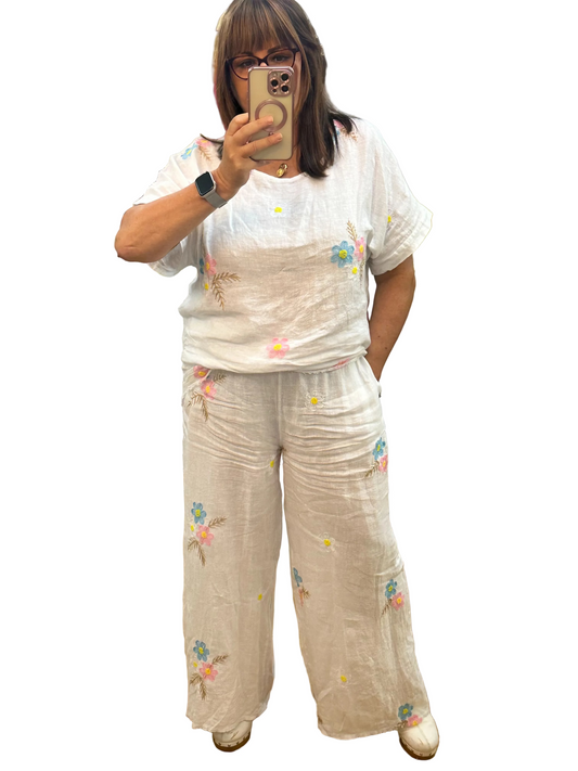 Conjunto Flor (De Lino)